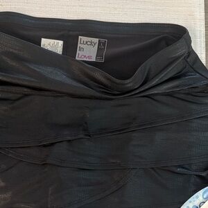 Lucky in Love Textured Black Skirt